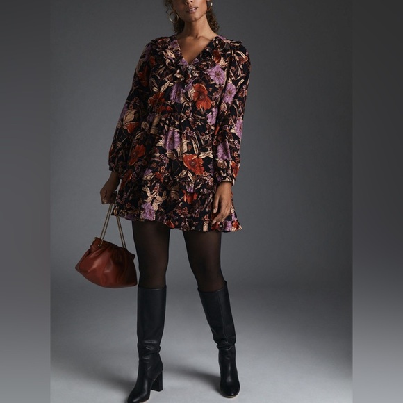 Anthropologie Pilcro Tiered Corduroy Dress - Picture 10 of 10